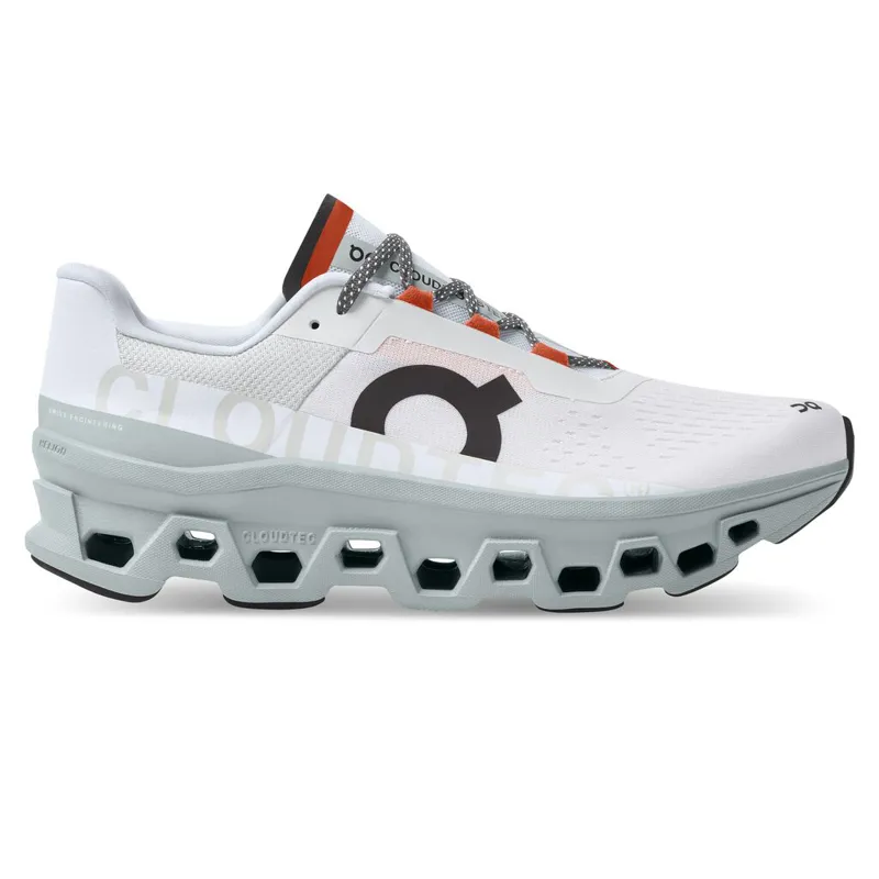 On Cloudmonster Mens Road Running Shoes - Frost Surf